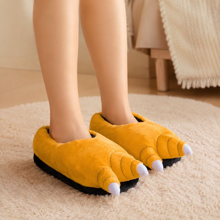 Fuzzy Chicken Feet Slippers
