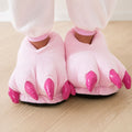 T-Rex Dinosaur Claw Slippers pink