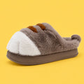 plush cat paw slippers Coffee