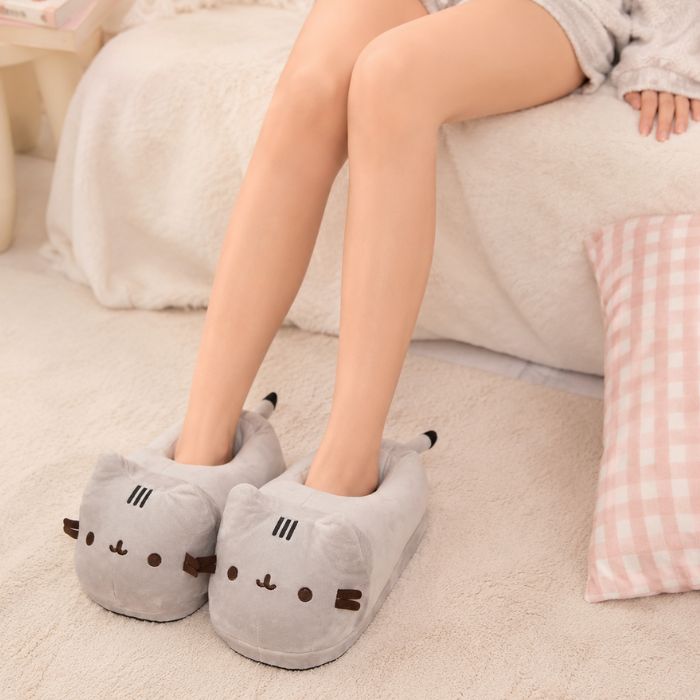 pusheen the cat plush slippers